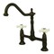 Kingston Brass KS1175PX Heritage Bridge Kitchen Faucet, Oil Rubbed Bronze KS1175PX - alternate 1